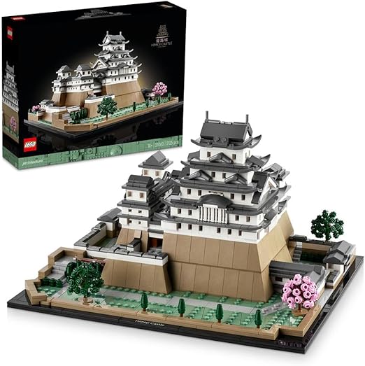 LEGO 21060 Architecture Himeji Castle Set, Landmarks Collection Model Building Kit for Adults, Gift Idea for Fans of Creative Gardening and Japanese Culture, Includes Buildable Cherry Blossom Trees