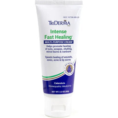 TriDerma Intense Fast Skin Healing Cream for Hard-to-Heal Skin Irritations, Sores, Rashes, Dry, Cracked Hands, Cuts, Chafing, Burns, Scrapes, FSA Eligible - 2.2 oz