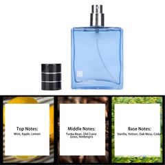 55ml Men's Cologne Perfume, Blue Perfume, Long Lasting Light Fragrance Style Azure Ocean Cologne for Attend Parties, Weddings and Other Occasions