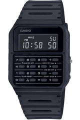 Casio Unisex Digital Dial Stainless Steel Band Watch - Black