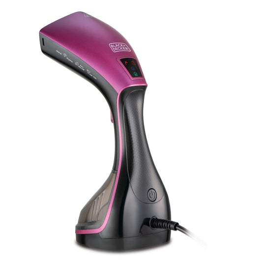 BLACK & DECKER Portable Digital Handheld Garment Steamer, 1600W, 180° Swivel Hinge, 5-Height Adjustment, Variable Temperature Control, Removable Drip Tray, Cool Touch Handle - Multicolor,
