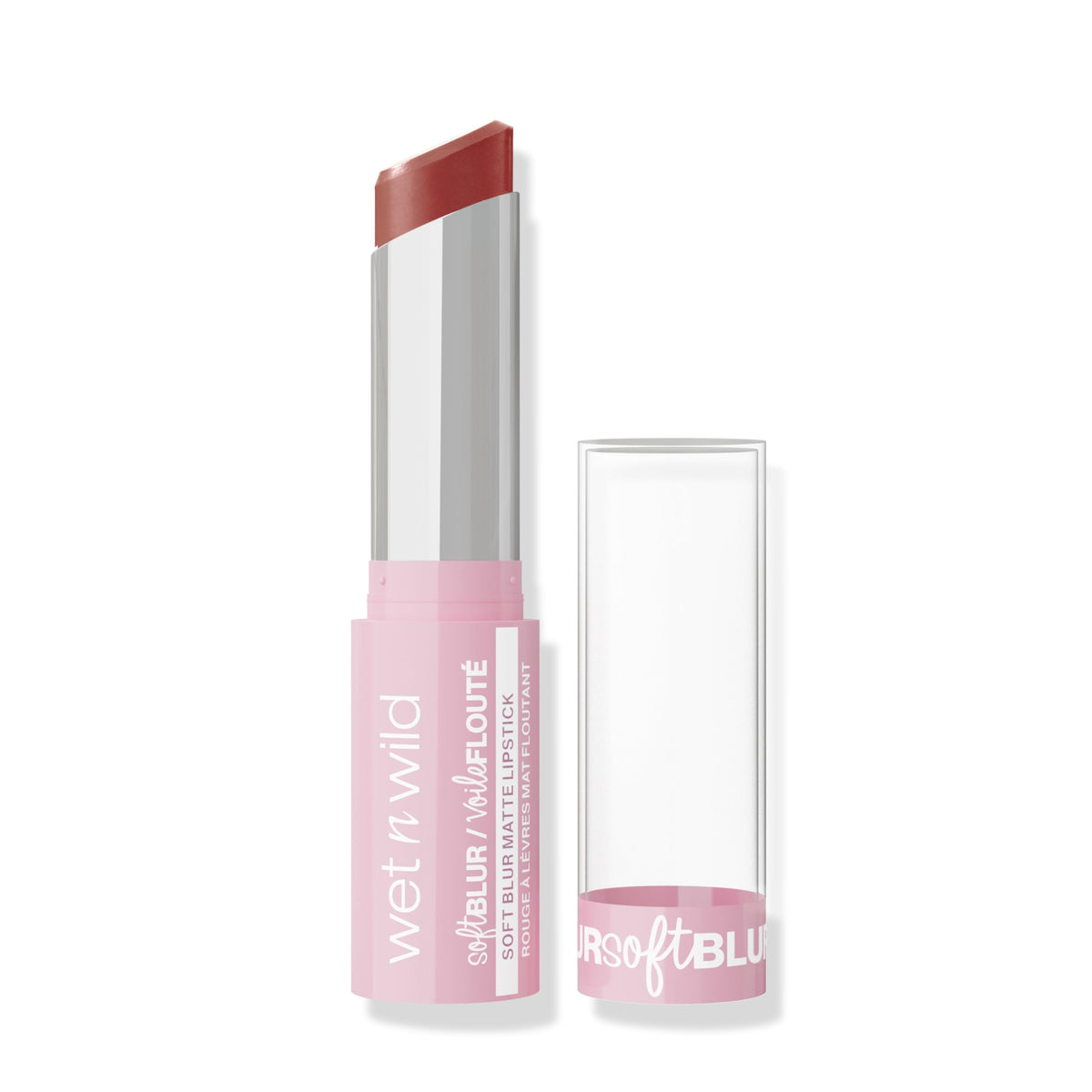 Wet n Wild Cloud Pout Soft Blur Matte Lipstick, Matte Liquid Lipstick with Non-Drying and Long-Lasting Formula, Lightweight and Moisturising, Nude for Love
