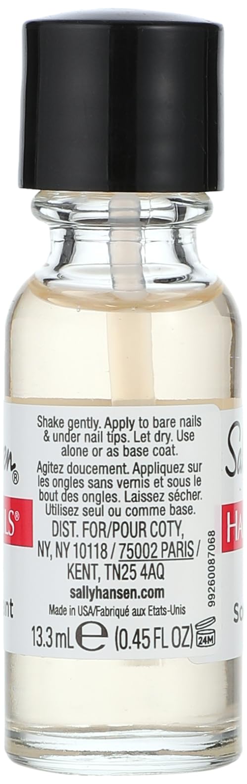 Sally Hansen Hard As Nails The Nail Clinic In A Bottle. Nail Treatment, Natural Tint, 0.45 Fl Oz - 13.3 ml