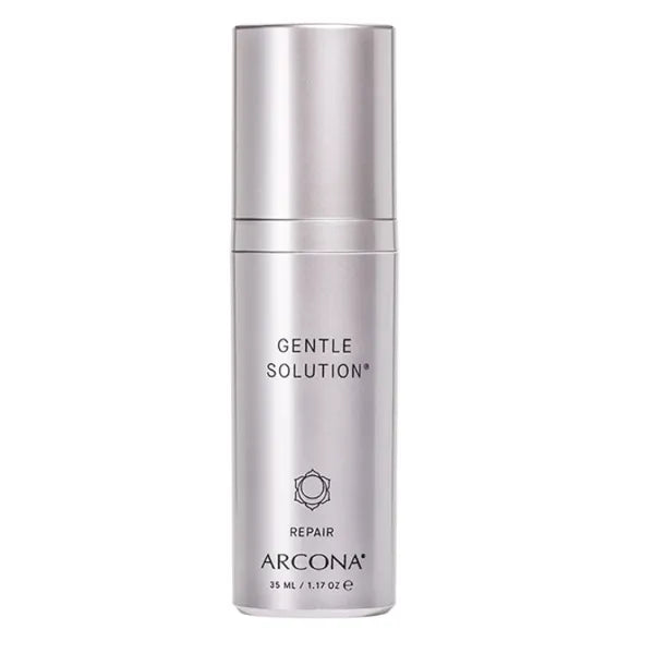 ARCONA Gentle Solution - 4% Glycolic, 3% Lactic Acids, Algae, Witch Hazel + Honeysuckle Gentley Exfoliate + Hydrate Skin - 1.17oz