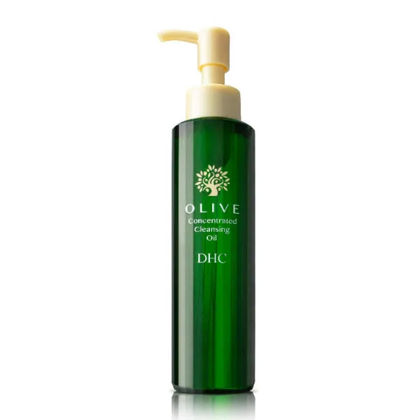 DHC Olive Concentrated Cleansing Oil, Moisturizing Makeup Remover, 5 fl oz | Facial Cleansing Oil, Cleanses without Clogging Pores, Residue-Free, For Dry, Mature Skin