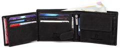 WildHorn® RFID Protected Genuine Leather Wallet & Gift Combo for Men - D.Brown H M