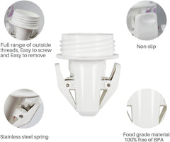 Breastmilk Storage Bag Adapters for Spectra S1 S2 Pumps, Avent Comfort Wide Mouth Flange Pump to Use with Lansinoh and Nuk Breastmilk Storage Bags by PumpMom