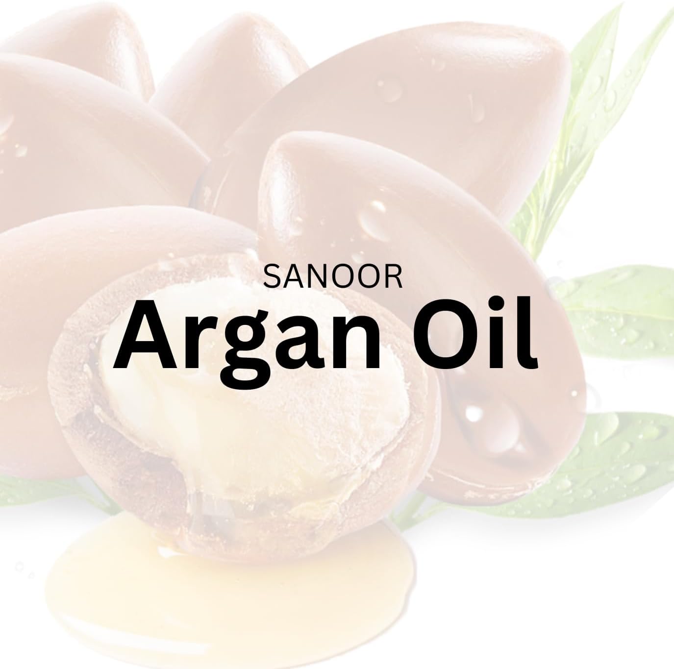 SANOOR Moroccan Mirage Argan Oil Elixir | 100% Pure & Cold-Pressed (2.02oz/60ml) | Nutrient-Rich Hair Butter for Softness & Shine | Hydrating & Restorative | FDA Approved