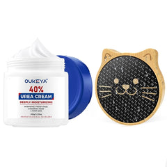 OUKEYA Urea Cream 40 Percent, Urea Foot & Hand Cream for Dry Cracked with Glass Foot File Callus Remover