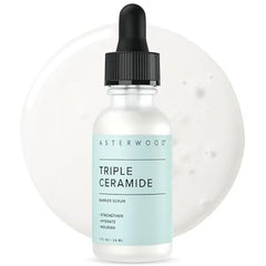 Asterwood Ceramide Barrier Repair Serum Hydrating, Calming, & Barrier Restoring Skin Facial Serum with Triple Ceramide Complex, Squalane, Hyaluronic Acid Fragrance Free,1 Fl Oz