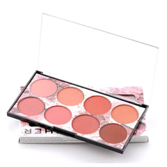 SYOSI Blush Palette, 8 Colors Face Blush Palette, Highlight Blush Palette, Professional Blusher Powder Palette Face Cosmetic Makeup