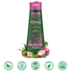 Kesh King Ayurvedic Onion Shampoo with 21 Herbs, Reduces Hairfall & Boost Hair Growth, 300ml