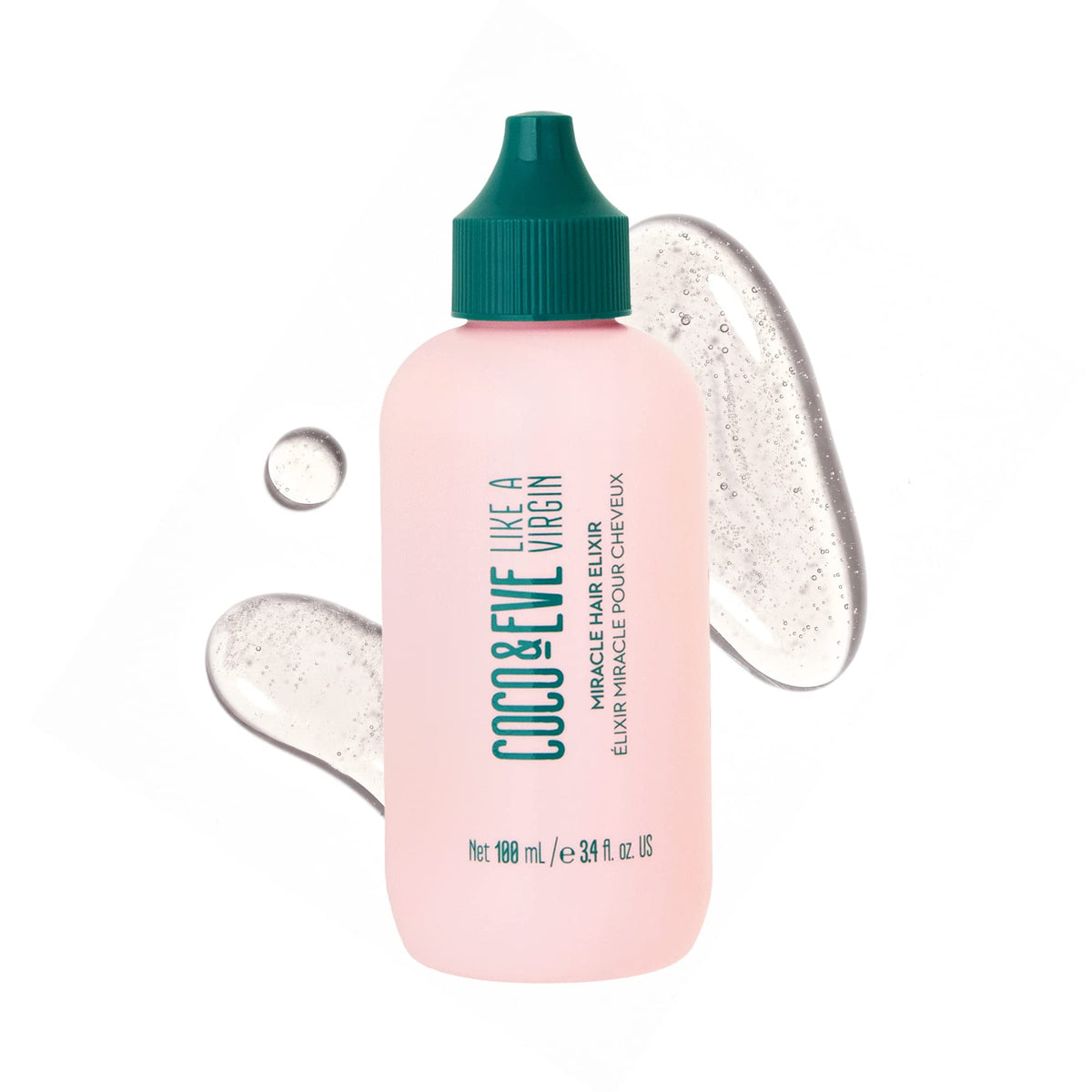Coco & Eve Like a Virgin Miracle Hair Elixir - Leave-in Conditioner for Hair - with Coconut Oil and Hyaluronic Acid - Hair Care for Dry, Damaged Hair (100 ml)