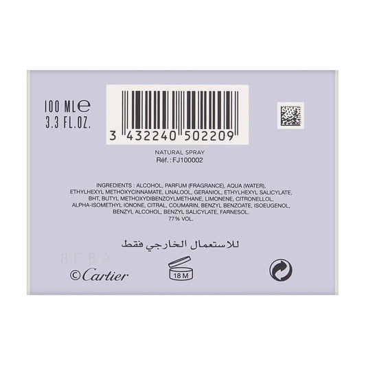 Cartier Carat Eau De Parfum For Women, 100 ml/3.3Oz