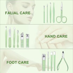 U-HOOME Manicure Set 16 in 1 Nail Clipper set, Personal Care Nail Clipper Kit Manicure Professional Manicure Pedicure Set for Thick Nails Men Women,Stainless Steel Nail Care Tools Grooming Kit