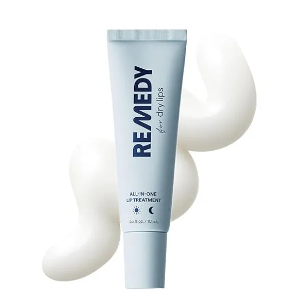 Remedy Science for Dry Lips All In One Lip Treatment Hydrating and Healing Lip Balm Ointment with Ceramides, Peptides, and Dimethicone Repairs Dry, Cracked Lips By Dermatologist Dr. Shah