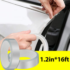 TZAONEN Car Door Edge Guard Door Sill Protector, Automotive Anti-Collision Strip for Car Door Edge/Front and Rear Bumper/Door Sill Protector, Fits for Most Car, Transparent (1.2 inch X 16ft)