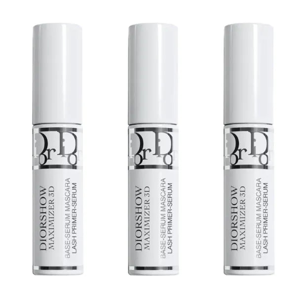 Dior Diorshow Maximizer 3D Triple Volume Plumping Lash Primer Travel Size (White, 3 pack)