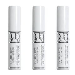 Dior Diorshow Maximizer 3D Triple Volume Plumping Lash Primer Travel Size (White, 3 pack)