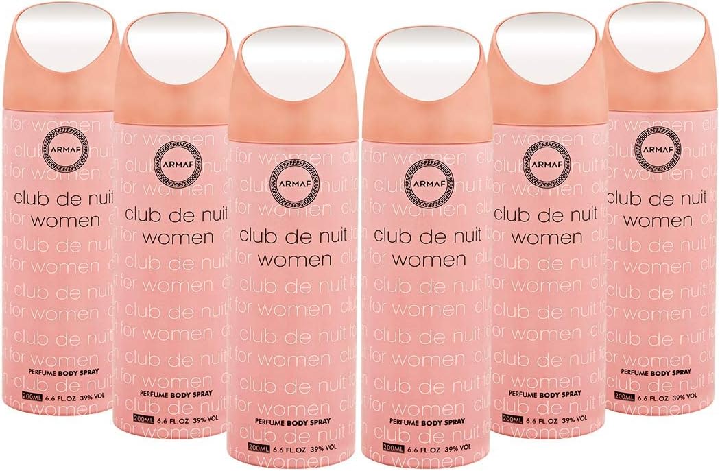 Club De Nuit Women, Perfume Body Spray, Deodorant For Her, 200ml (PACK OF 6) By ARMAF, From The House of Sterling