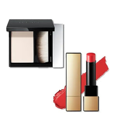 HERA Airy Blurring Powdered Primer and Rouge Classy Lipstick #324 DYNAMIC RED