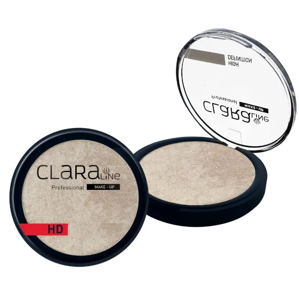 Claraline Terracota Highlighter Powder | Glowy Skin | Face Highlight | Gold Highlighter | Dewy & Glowy Finish