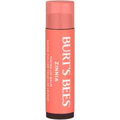 Burt's Bees Lip Tint Balm Stocking Stuffers Gifts, Long Lasting 2 in 1 Duo Tinted Balm Formula, Color Infused with Hydrating Shea Butter for a Natural Looking Buildable Finish, Zinnia (2-Pack)