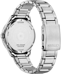 Citizen Eco-Drive Solar Watch 36 mm with Stainless Steel Link Strap Silver/Green AW1828-80X