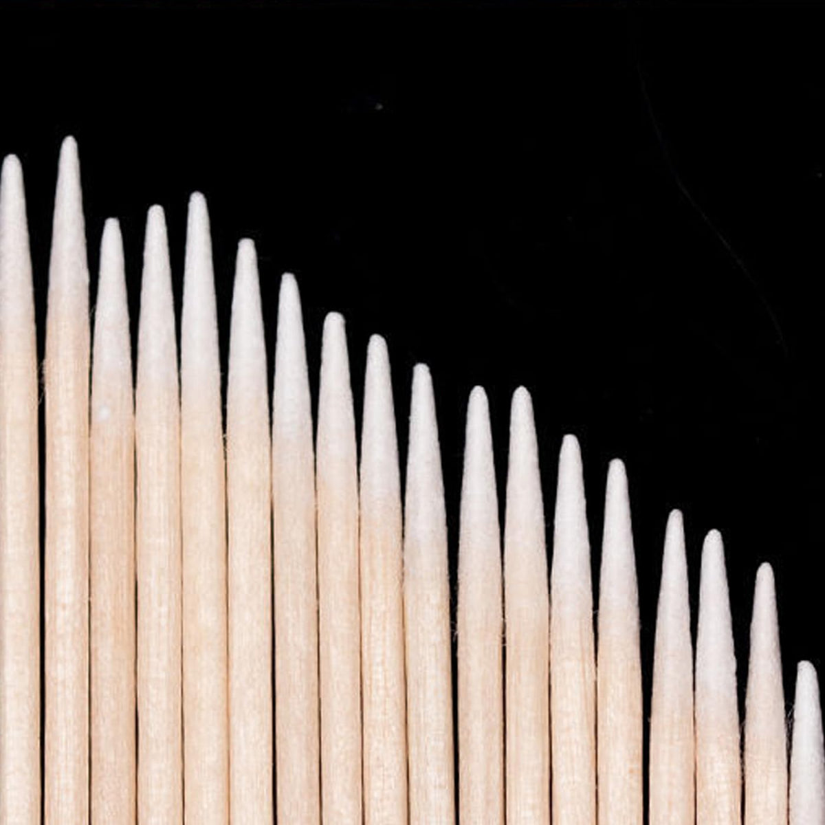 MOCUI Pointed Tip Cotton Swabs, 100 Count Precision Cotton Buds for Makeup, Organic Pointed Microblading Cotton Tips Cosmetic Applicator Sticks for Nails, Tattoo, Daily Cleaning