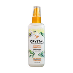 Crystal Essence Mineral Deodorant Spray, Chamomile & Green Tea 4 oz