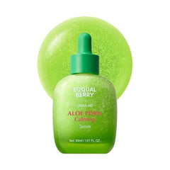 EQQUALBERRY Aloe PDRN Calming Smoothie Serum Soothing Korean Skin Care for Sensitive Skin, Cica & Aloe for Repair, Hydrating & Radiant Glow, Non Comedogenic (1.01oz / 30ml)