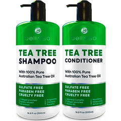 BELLISSO Tea Tree Oil Shampoo and Tea Tree Oil Conditioner