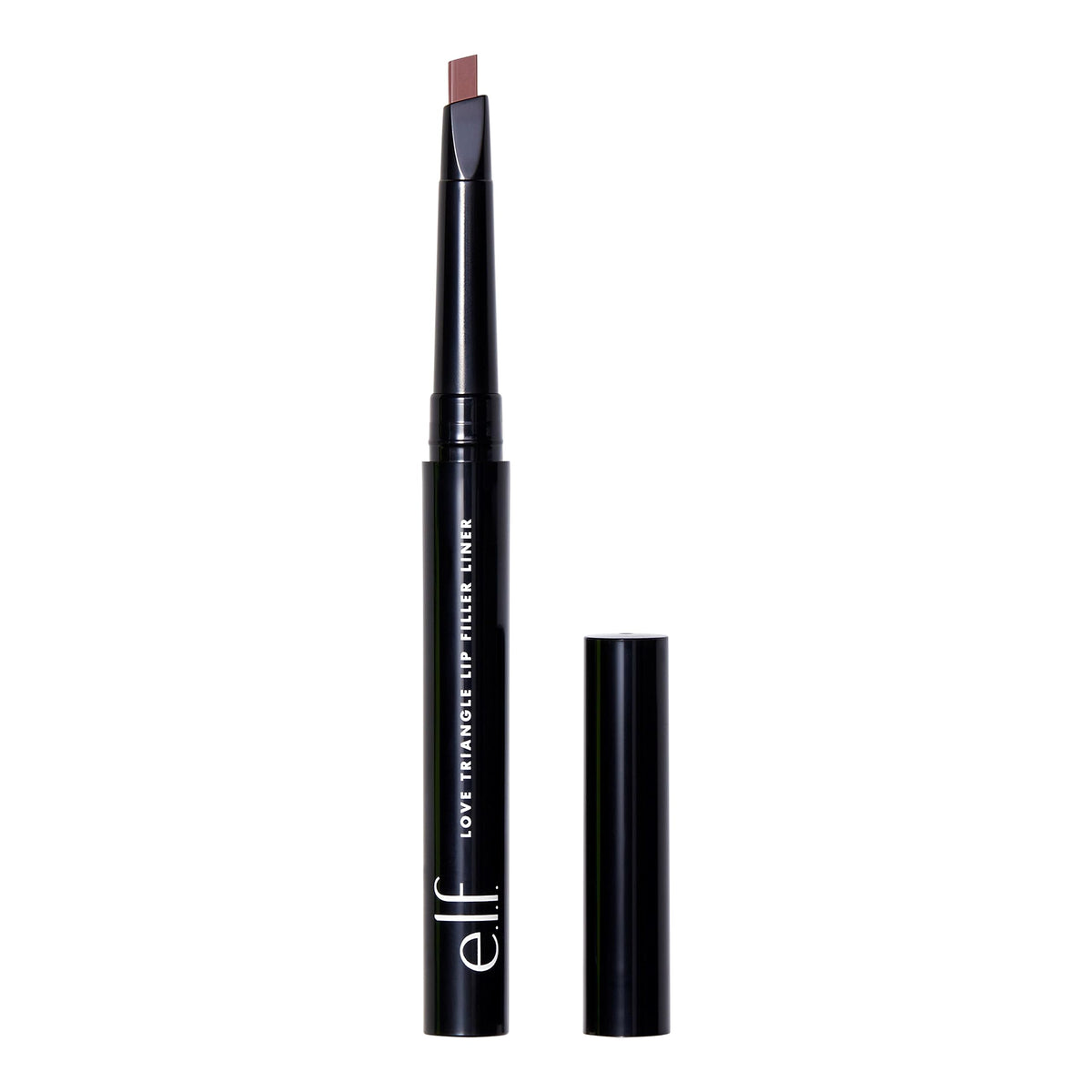 e.l.f. Love Triangle Lip Filler Liner, 2-in-1 Lip Liner Pencil For Sculpting & Filling, Long-Lasting Intense Colour, Mauve
