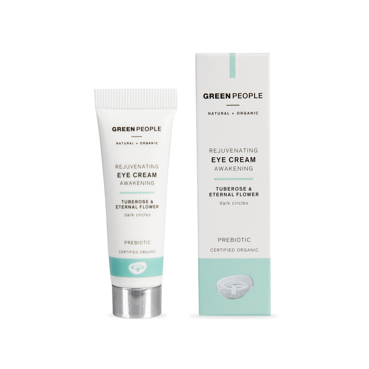 Green People Rejuvenating Eye Cream Natural & Organic For Dark Circles & Puffy Eyes - Paraben & Alcohol Free - Cruelty Free & Vegan, 10ml