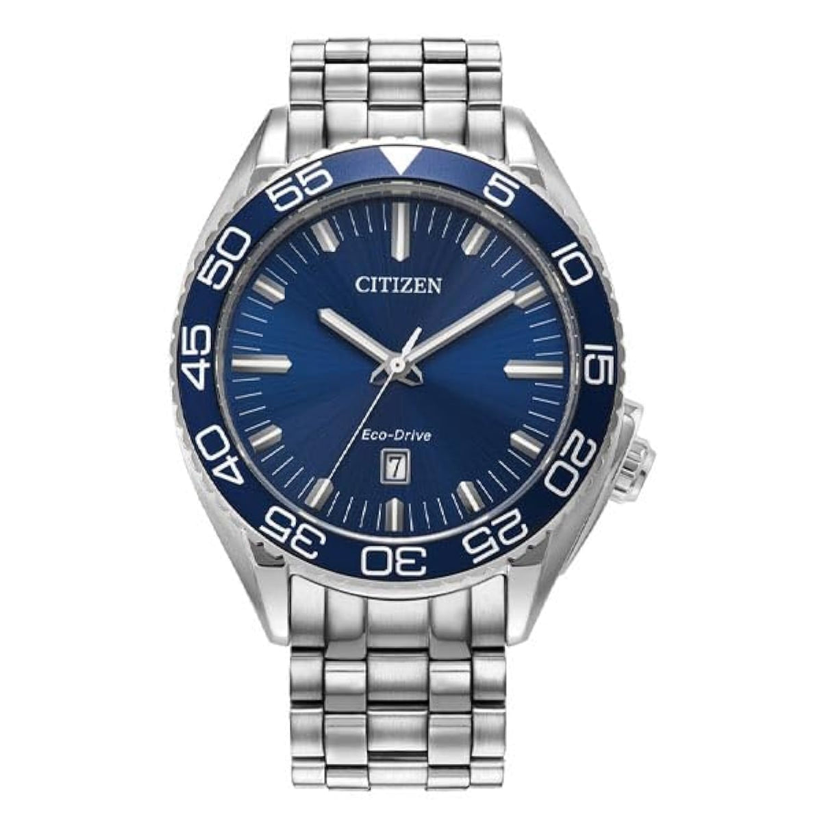 Citizen Mens Eco-Drive bracelet with blue dial Watch