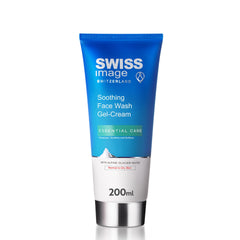 Swiss Image Soothing Face Wash Gel Cream 200 ml | Cleanses, Soothes & Comforts Skin | Calms Irritation & Reduces Redness | For Normal to Dry Skin | For Men & Women| Swiss Made