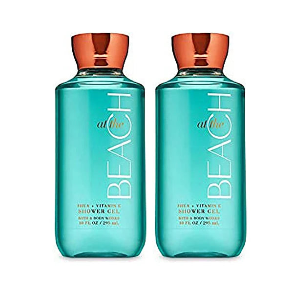 Bath & Body Works At The Beach Shower Gel Gift Sets For Women 10 Oz 2 Pack (At The Beach)
