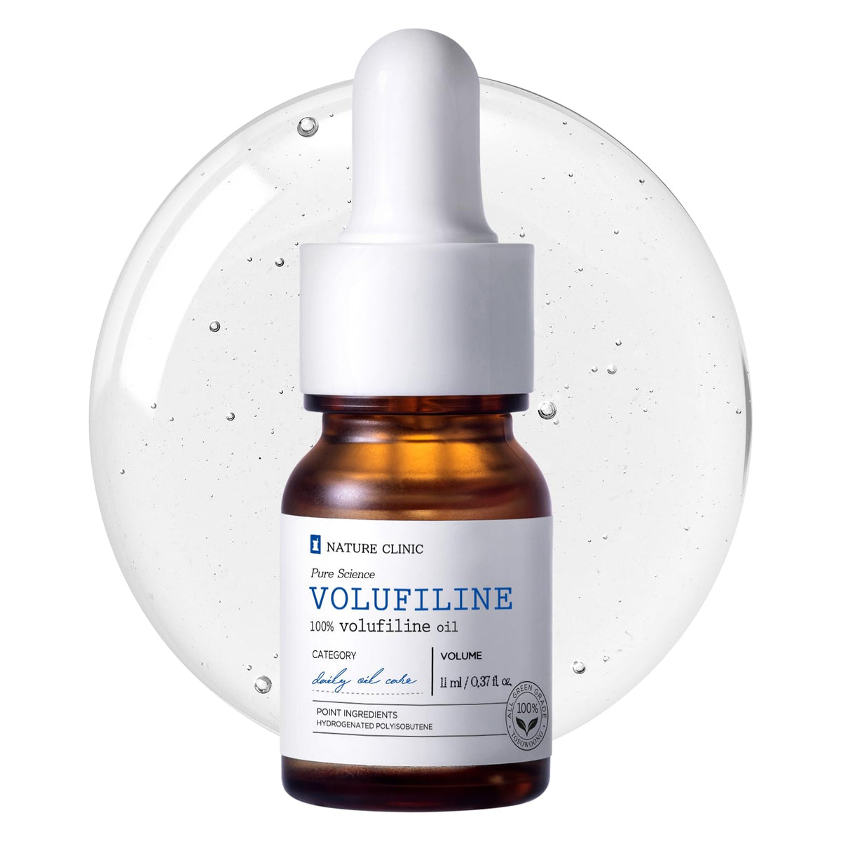 TOSOWOONG Volufiline Ampoule, 100% France Sederma Volufiline Concentrate for Supple Skin, Elasticity Support, Skin Radiance, Glass Skin, Glow Skincare for Face, Lip and Body, 11ml 0.37 fl. oz