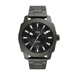 Fossil Machine Men's Watch with Stainless Steel or Leather Band, Chronograph or Analog Watch Display 49mm Smoke