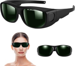 LCLALAY IPL Laser Safety Glasses 200nm-2000nm, UV Protective Tanning Goggles for Tanning Beds, Eye Protection for Laser Hair Removal, Red Light Therapy, and Cosmetology Operators