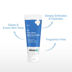 The Derma Co 2% Cica-Glow Daily Face Wash with Tranexamic Acid & Licorice Extract for Glowing Skin - 100ml