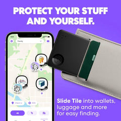 Tile Slim Bluetooth Tracker (RE-62011) - Black