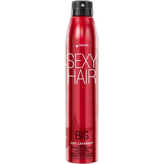 SexyHair Big Get Layered Flash Dry Thickening Hairspray, 8 Oz | Buildable Texture, Volume and Shine | Up to 72 Hours of Humidity Resistance