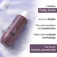 Bare Anatomy Anti Frizz Shampoo, Frizz Control Upto 24 Hrs, Powered By Hyaluronic Acid & Fatty Acids, Smooth, Shiny & Frizz Free Hair, Paraben & Sulphate Free, Women & Men - 250Ml