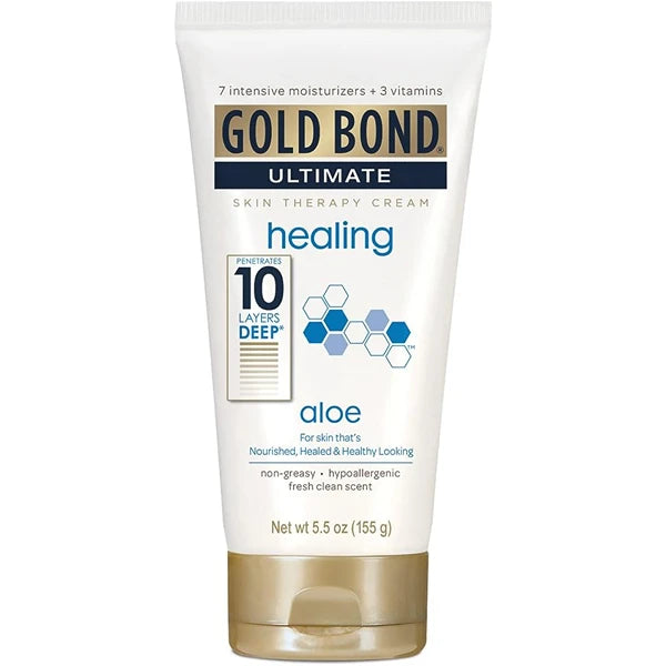 Gold Bond Ultimate Skin Therapy Cream, Healing, Aloe, 5.5 Ounce (Pack of 6)