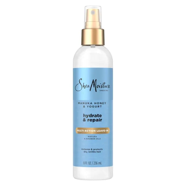 Shea Moisture Manuka Honey & Yogurt Hydrate + Repair Multi-Action Leave-In, Made with Fair Trade Shea Butter, 236ML