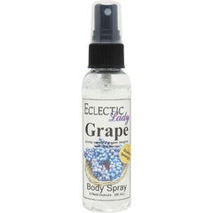 Eclectic Lady Grape Body Spray, Double Strength, 2 ounces, Body Mist for Women with Clean, Light & Gentle Fragrance, Cologne with Soft, Subtle Aroma For Daily Use