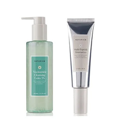 Naturium Cleanse & Hydrate Duo, Niacinamide Cleansing Gelee 3% & Multi Peptide Moisturizer, Daily Face Wash Routine