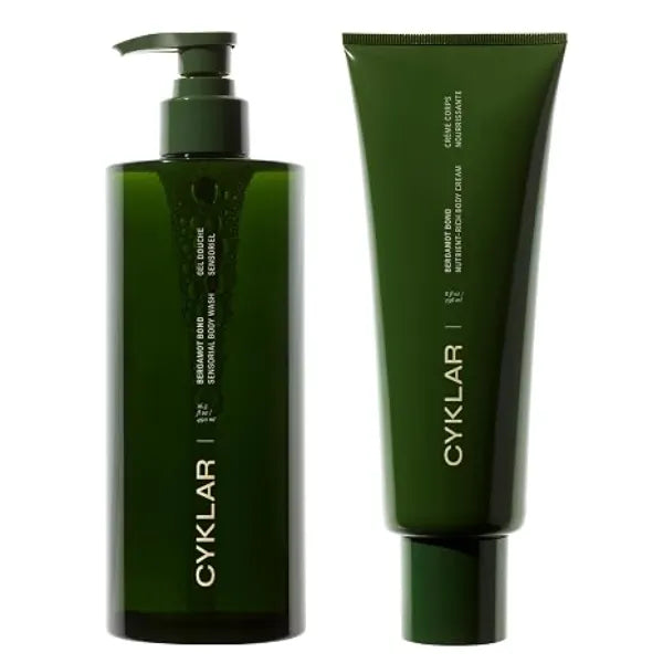 CYKLAR Nutrient Rich Body Cream + Sensorial Body Wash Bundle Bergamot Bond Fragrance