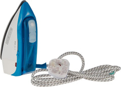 Black & Decker 1085W Dual Voltage Travel Steam Iron, Blue - Ti250-B5